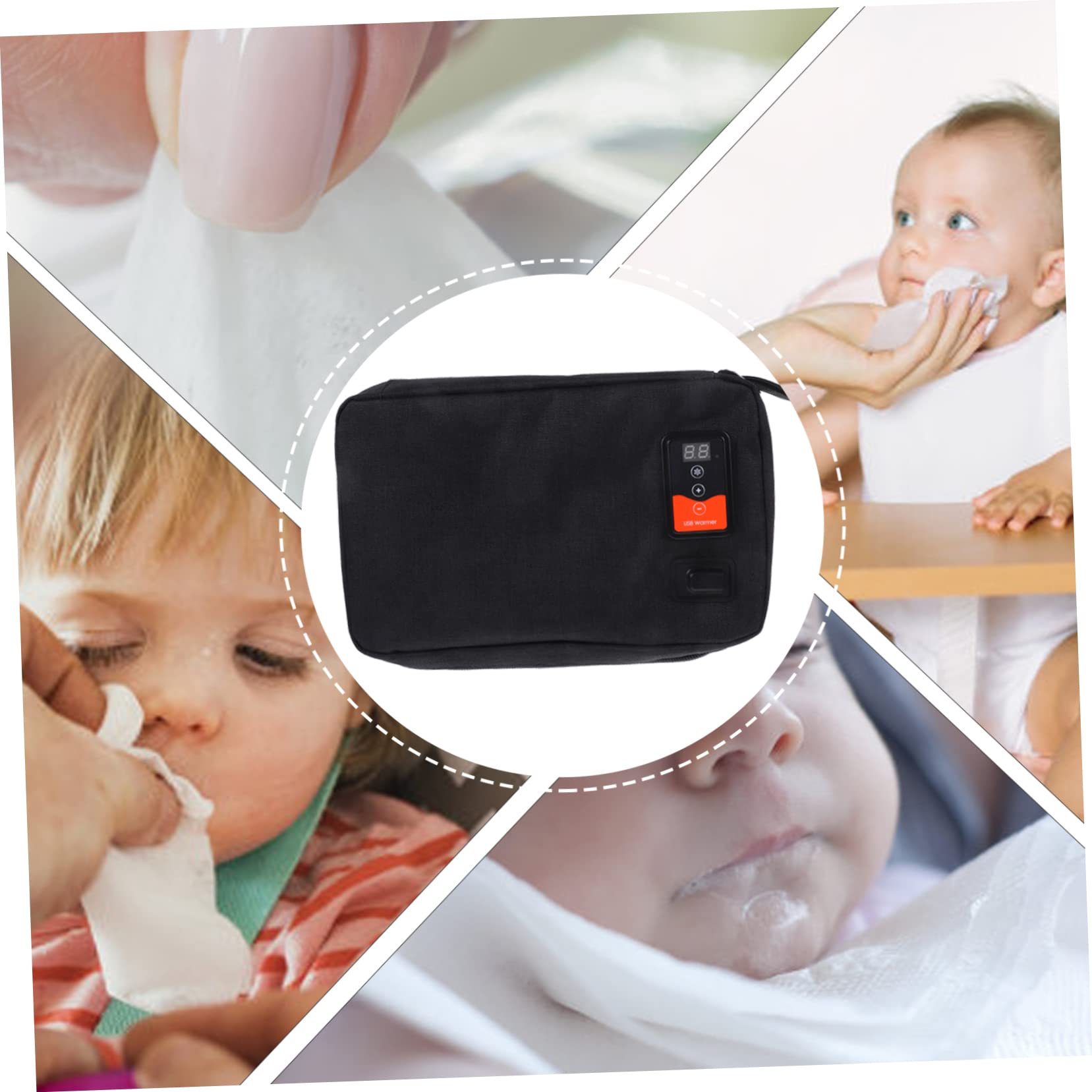 FOMIYES Riscaldatore Per Neonati Uso Domestico Scaldapannolini Per Neonati 40-50°c Distributore Portatile Di Scaldafazzoletti Per Neonati