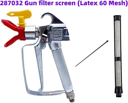 Miniatura 5 de Juego de filtros de rociador sin aire para Graco 390 395 490 495 595 3400 pulverizador, 3 tipos de bomba de pulverización de filtro de paja, filtro