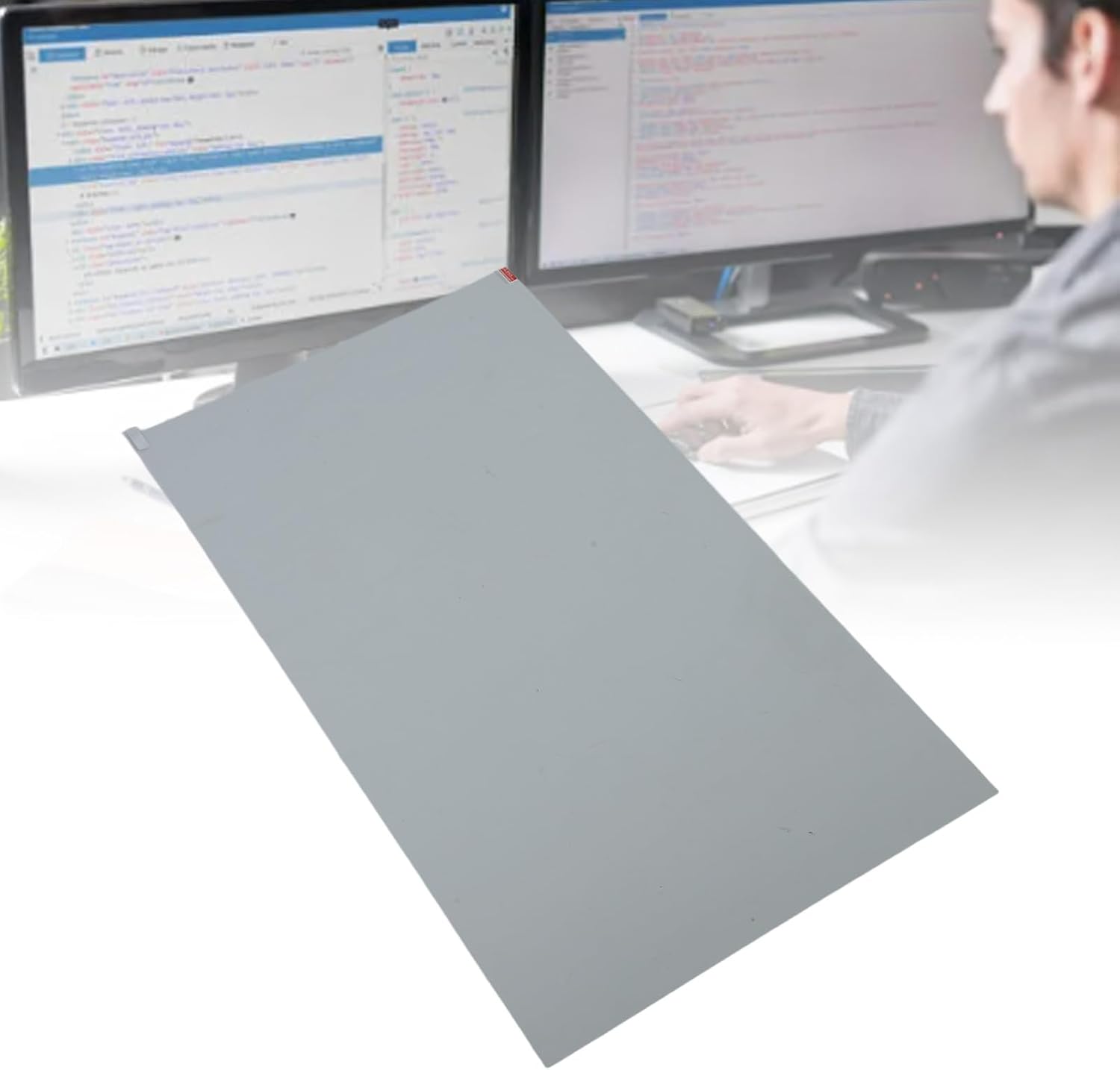 plplaaoo Blue Light Blocking Screen Protector PET 32 Inch Computer Display Cover Anti Glare Eye Protection Filter for 16:9 Monitors Office Home Use