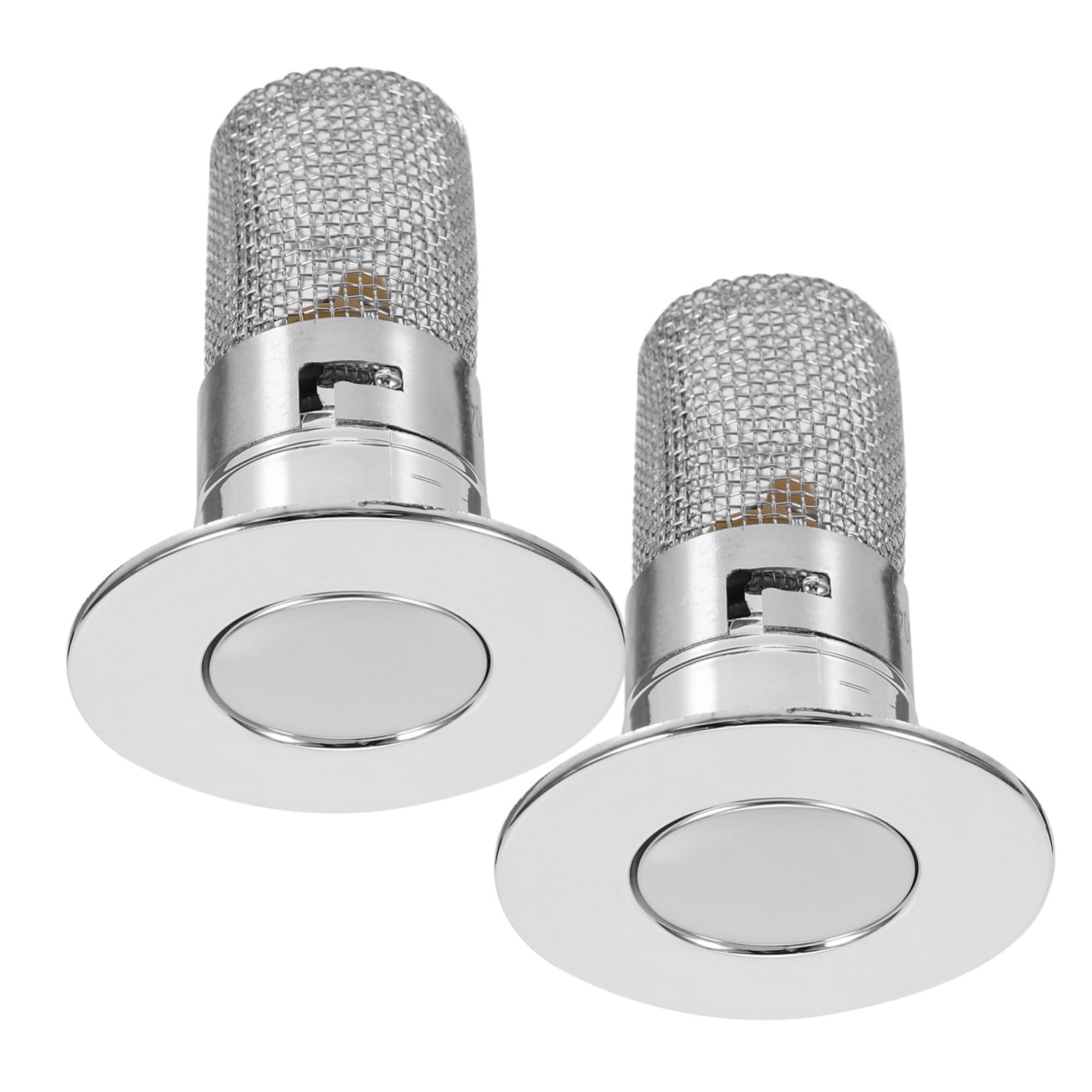 2pcs Pressure Bounce Plug Bath Tub Stoppers Drain Strainer Hair Catcher Sink Strainer