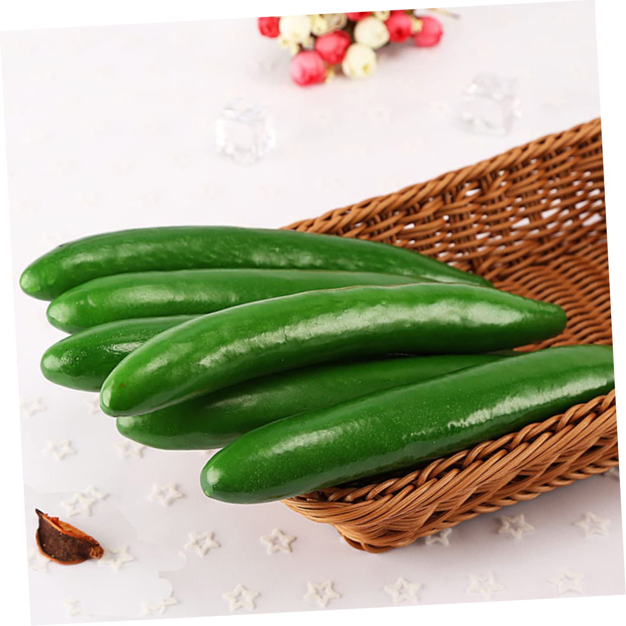 Hemobllo 2 Pièces Faux Concombres Artificiels Réalistes En Mousse - Décoration Cuisine Restaurant Concombre Décoratif Vert Hemobllo 2 Pièces Faux Concombres Artificiels Réalistes En Mousse - Décoration Cuisine Restaurant Concombre Décoratif Vert