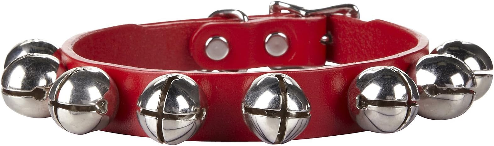 Auburn Jingle Bell Collar - Red - 1"X22"