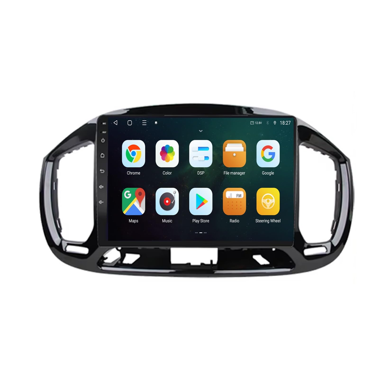 Samochodowe radio z systemem Android 13 i Android Auto, radiem BT FM, DSP RDS, WiFi, podwójnym portem USB, sterowaniem z kierownicy, nawigacją GPS, 9-calowym ekranem dotykowym do Fiata Uno 2