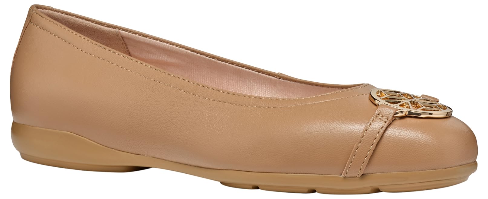Geox Women's D ANNYTAH W A Ballet Flat, Beige, 6.5 UK