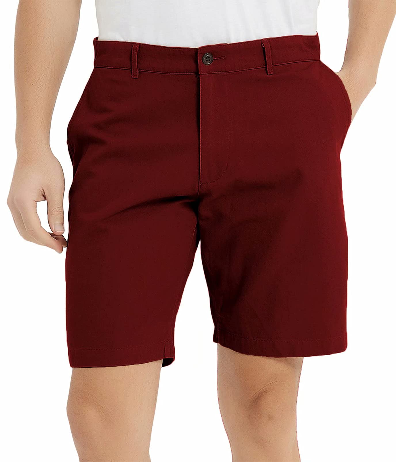 Mens Shorts Casual Slim Fit Comfy Chino Golf Short