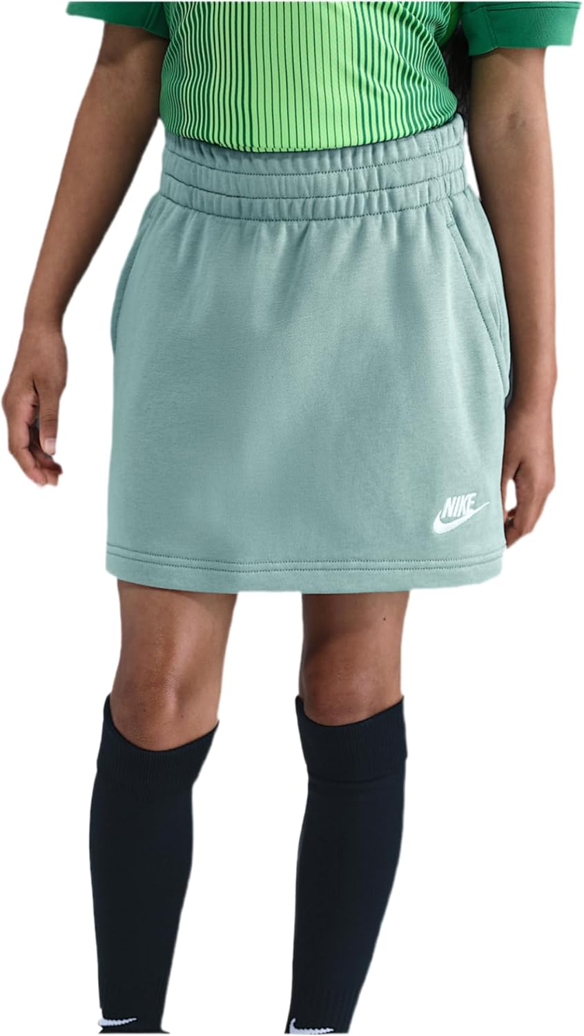 Nike Sportswear Club Big Kids' (Girls') French Terry Skirt (Cannon/Cannon/White)