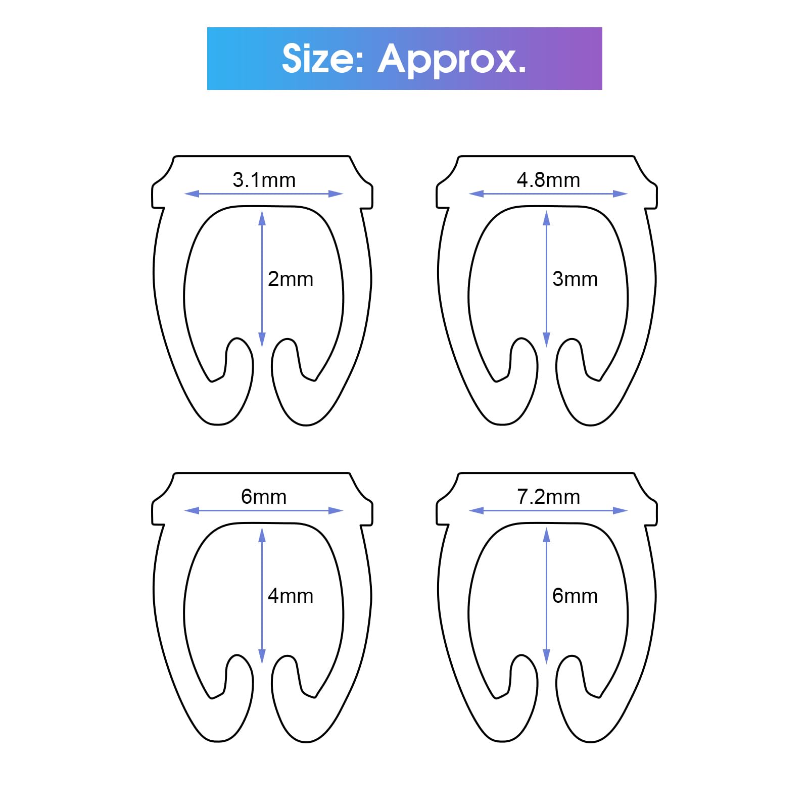 Bunte Kabelnummernetiketten Set - 100 Stück, 6 Mm, Clip-On Markierung Für Kabelmanagement