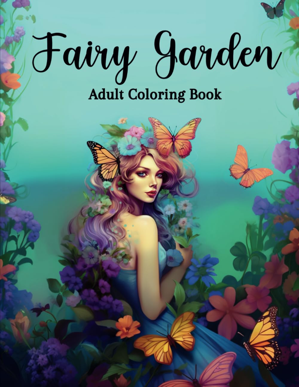 Fairy Garden Adult Coloring Book: Beautiful Illustrations of Fairies in the Fairy Garden to Color for Relaxation