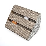 Cat Scratcher Cardboard ,Myguru Kitty Cat Scratching Pad Lounger Toy with Inside bell-Balls and 1 Pack Catnip