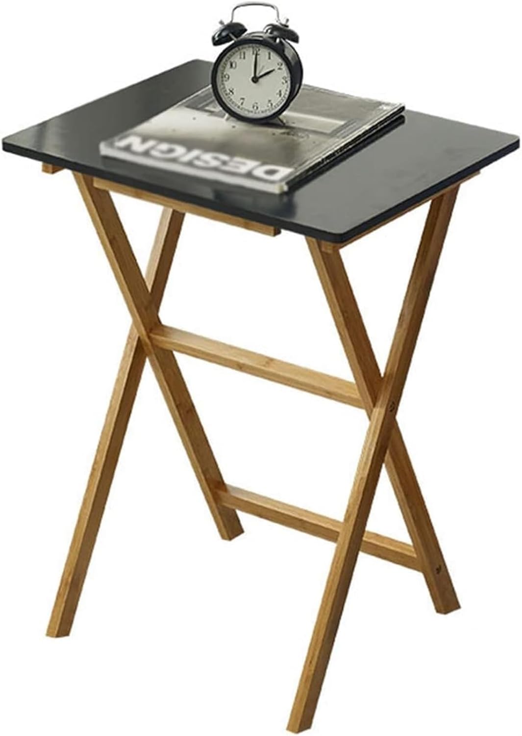 Aimery Office End Table Square Folding Side Table, Simple Living Room Sofa Table, Mini Home Office Table, Portable Picnic Table
