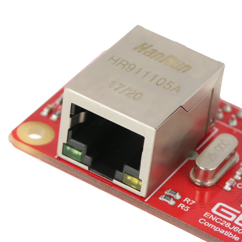 2 set Mini ENC28J60 Ethernet LAN Modulo di Rete Scheda di Sviluppo Interfaccia SPI