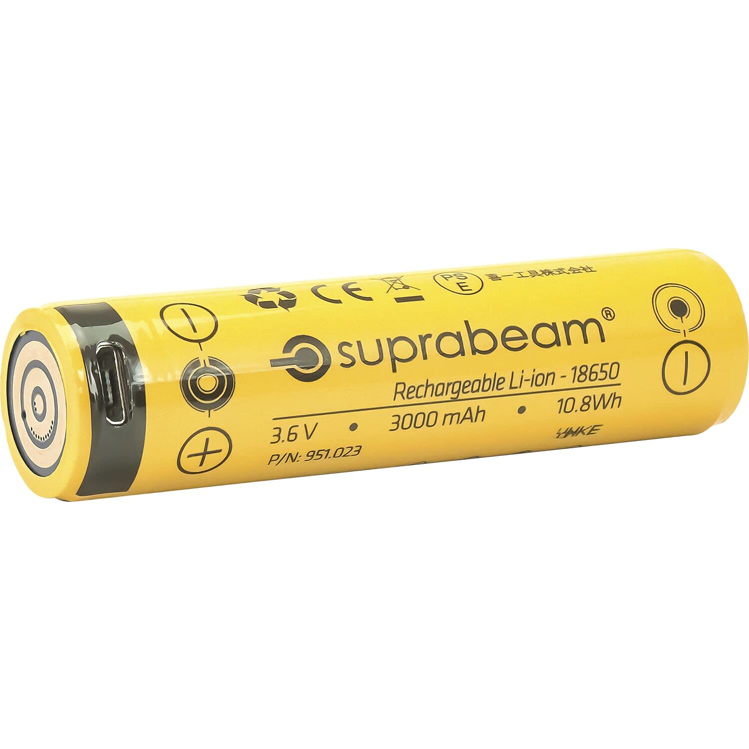 Suprabeam M6r Lampe frontale et lampe de poche LED étanche avec 600 lumens, intensité variable en continu et base magnétique intégrée