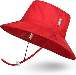 red baby sun hat