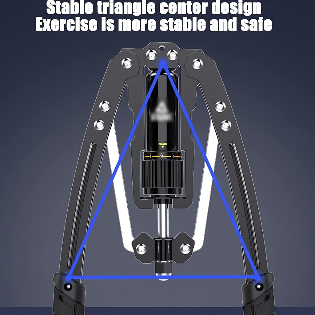 Power Twister Abahub Idraulico Regolabile 10-200 Kg, Per Braccia E Spalle, Con Manici Antiscivolo E 12 Posizioni Di Lunghezza