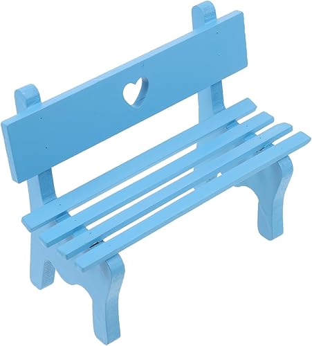 Miniatura 1 de Adornos de silla Mini decoración casa de muñecas de madera madera 1 12 muebles banco educación miniatura casa de juegos decoración de banco silla