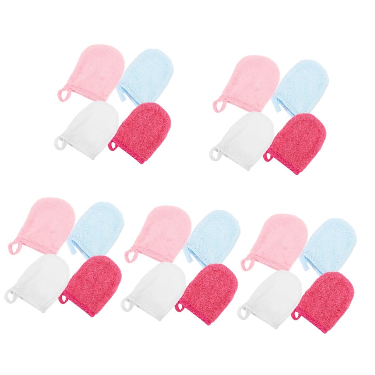 DOITOOL 20stücke Mikrofaser Gesichtsmakeup Reinigungshandschuhe Hautfreundliche Abschminkhandschuhe Für Empfindliche Haut Atmungsaktiv Und Waschbar Für Tägliche Gesichtsreinigung