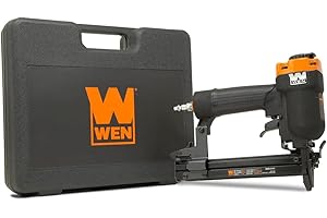 WEN 61711 18-Gauge 3/8-Inch to 1-Inch Air-Powered 1/4-Inch Narrow Crown Pneumatic Stapler