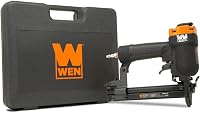 WEN 61711 18-Gauge Pneumatic Narrow Crown Stapler (3/8-1 Inch Staples) - Lightweight Air Staple Gun for Upholstery, Woodworking