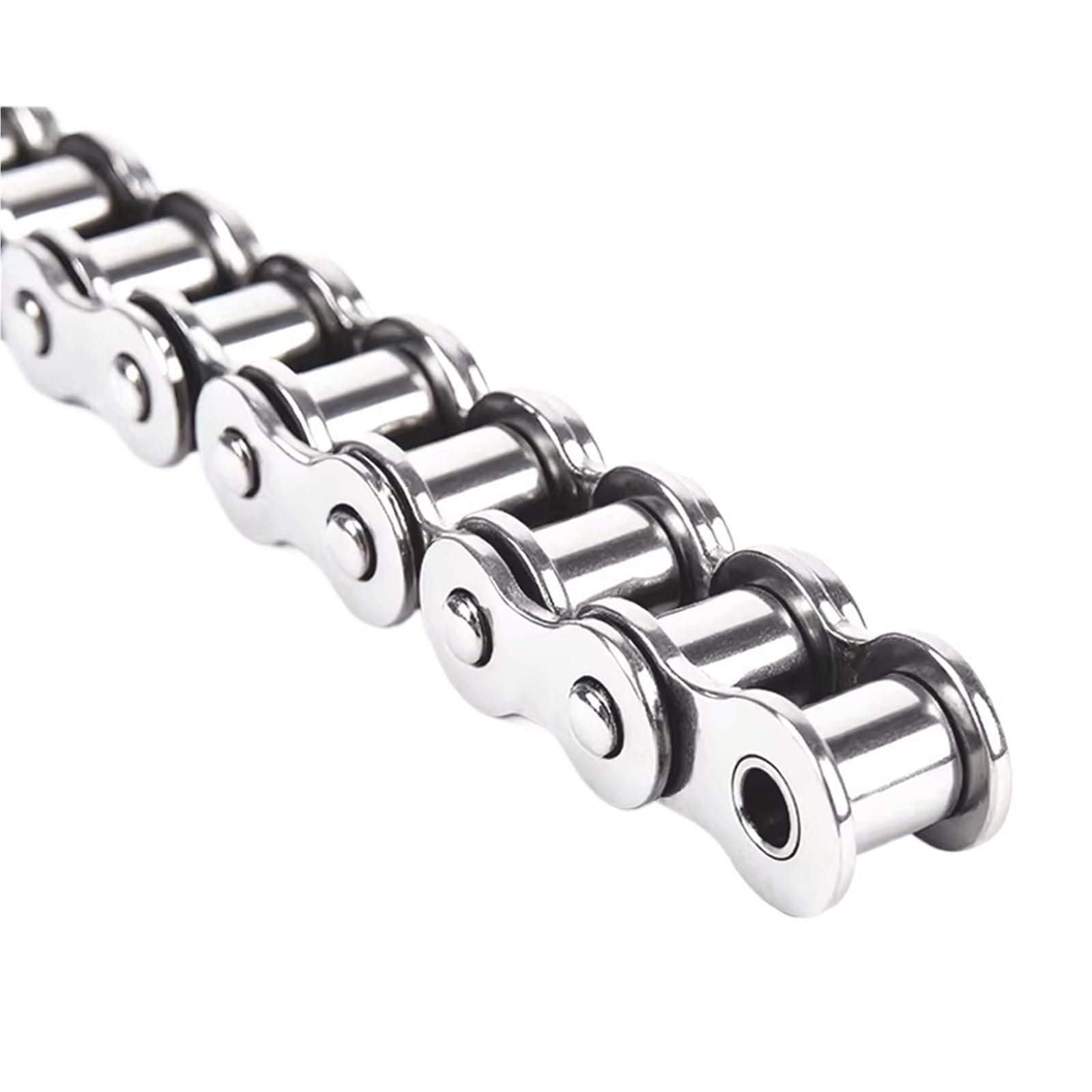 ChaîNe à Rouleaux En Acier Au Carbone Chaîne à rouleaux pas court en acier inoxydable 1/524, 304 mètres, chaîne de Transmission industrielle 04C 05B 06B 06C 08A 08B 10A 10B 12A(L 1m,05B-1 (Pitch 8))