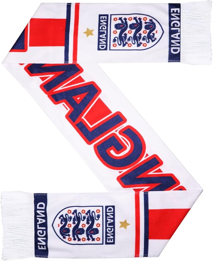 England Football Scarf, Warm Felt World Cup Football Scarf for world