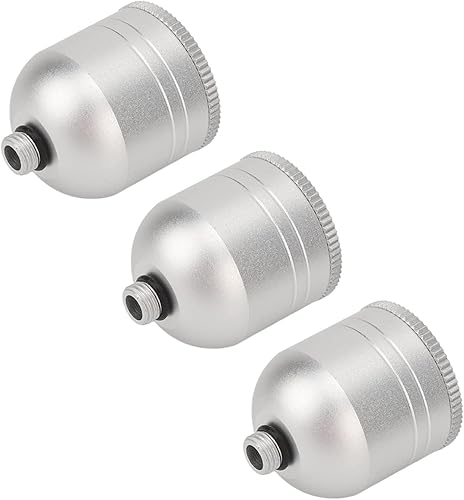 Miniatura 8 de 3 piezas de accesorios de inyección de oxígeno facial, taza de aerógrafo de aerosol facial, taza de metal reemplazable portátil pulverizador de