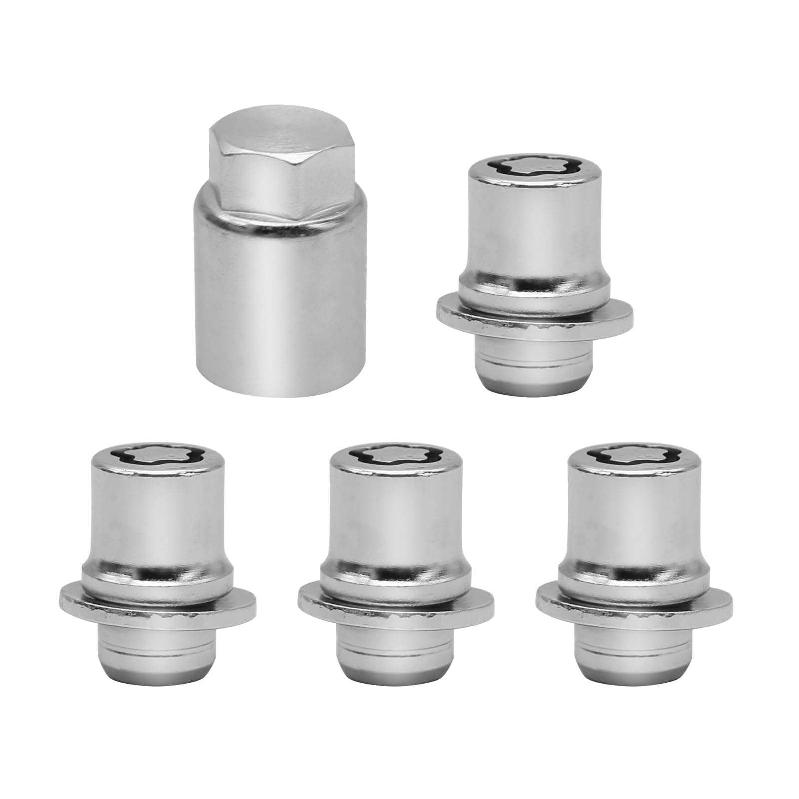 Anxingo 5 PCS 00276-00900 Wheel Lock Lug Nut Set M12 x 1.5, Replacement for Toyota Camry 2002-2012 Avalon 2003-2024 Crown 2023-2024 Scion TC 2016