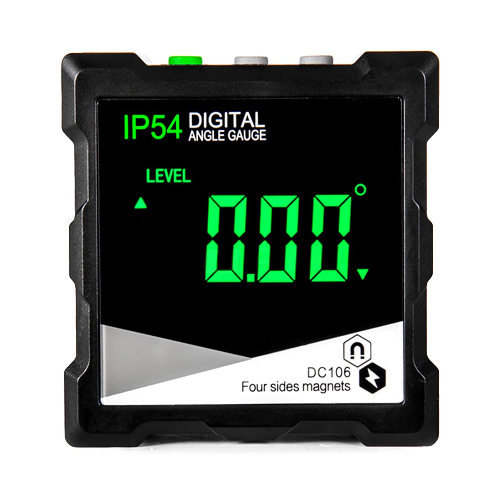 Tsophreniq Black Digital Angles Finder With Base Angles Gauge, Cube Inclinometer With Backlights Woodworking Measuring Tool Digital Inclinometer Protractor