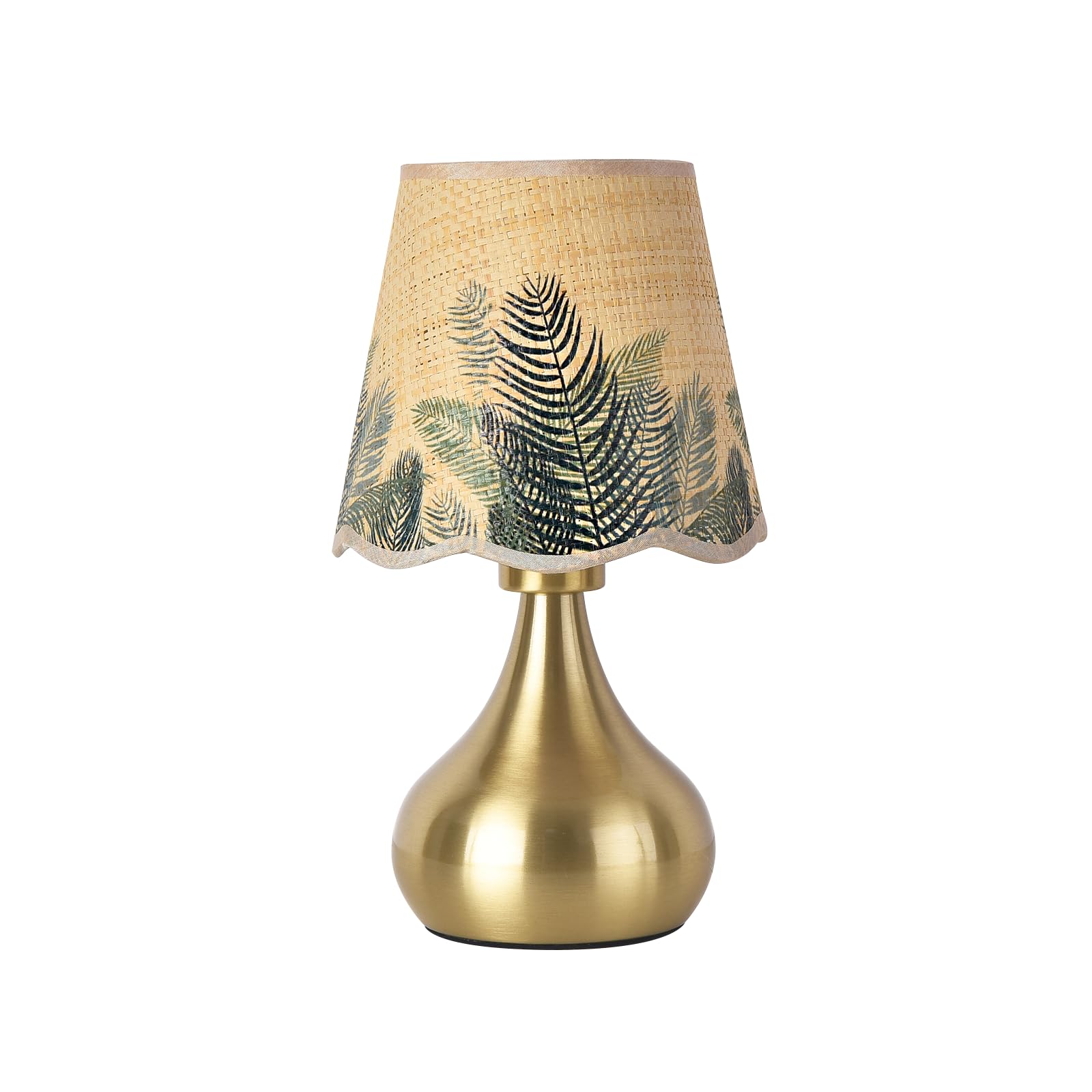 Ziqqeelam Gold Rattan Table Lamp
