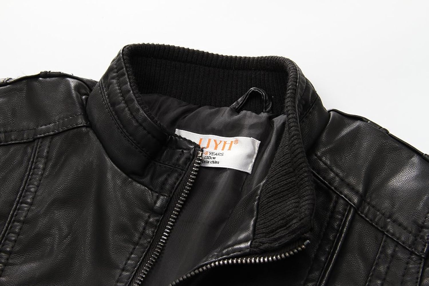 【新品】LOHEN V COLLAR LIGHT JACKET BLACK Amazon.com: LJYH Boys Classic Stand Collar Faux Leather Moto