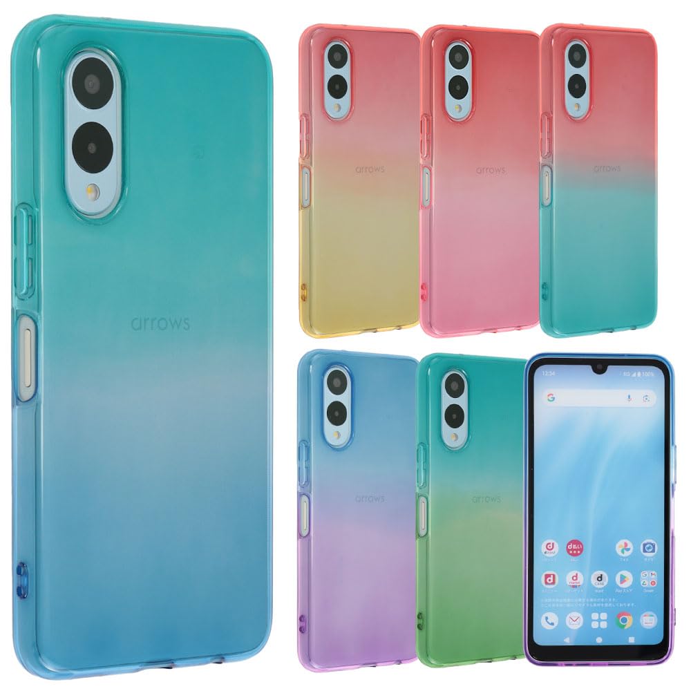 HUAWEI スマートフォン グラデーションブルー Amazon.co.jp: arrows We2 ケース TPU グラデーション アローズ