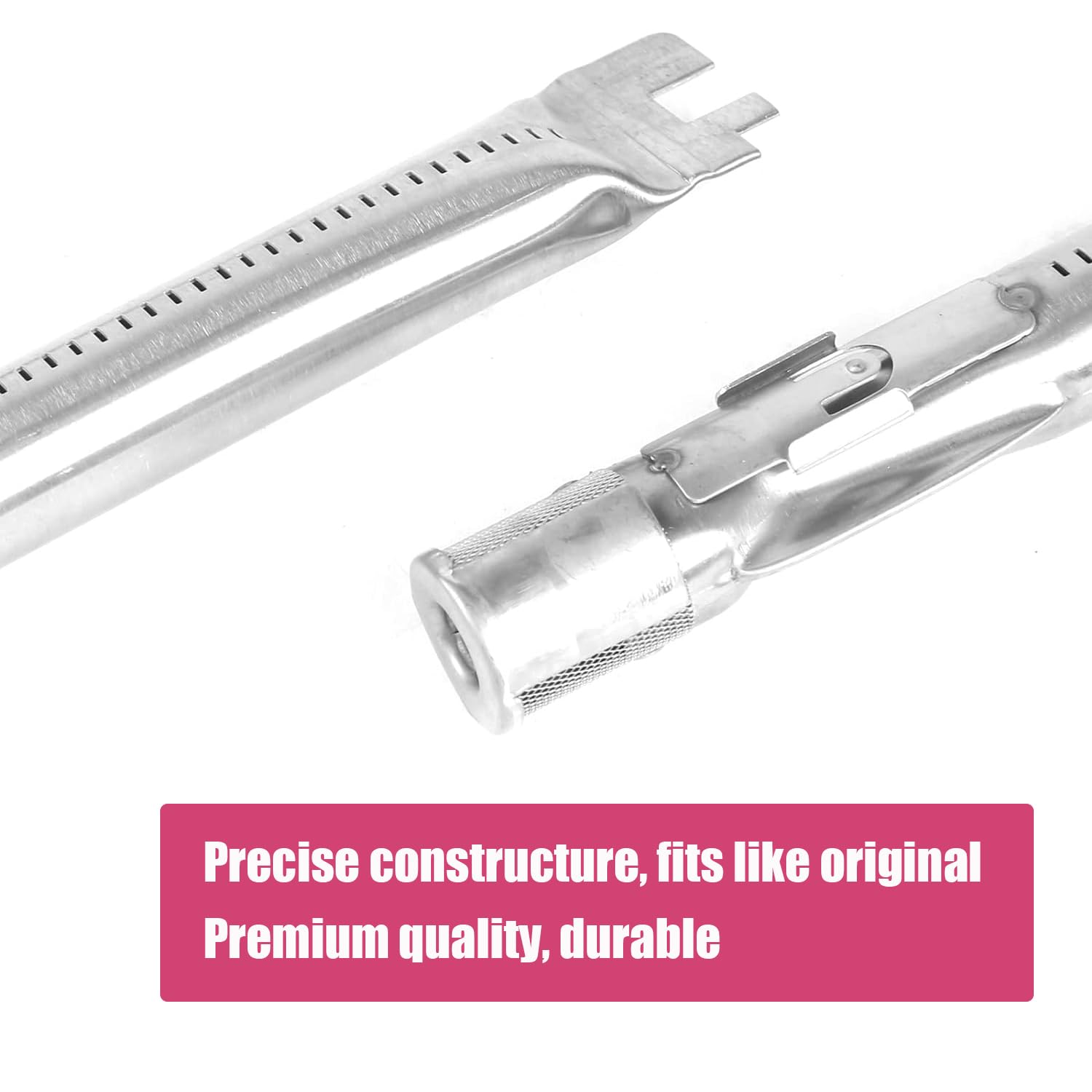 Denmay Bruciatori per barbecue Weber Genesis 300, 49,5 cm, per barbecue a gas Genesis E330 E320 E310 S310 S320 S330 con bottoni bruciatori anteriori, bruciatori in acciaio inox 304 sostituisce 62752