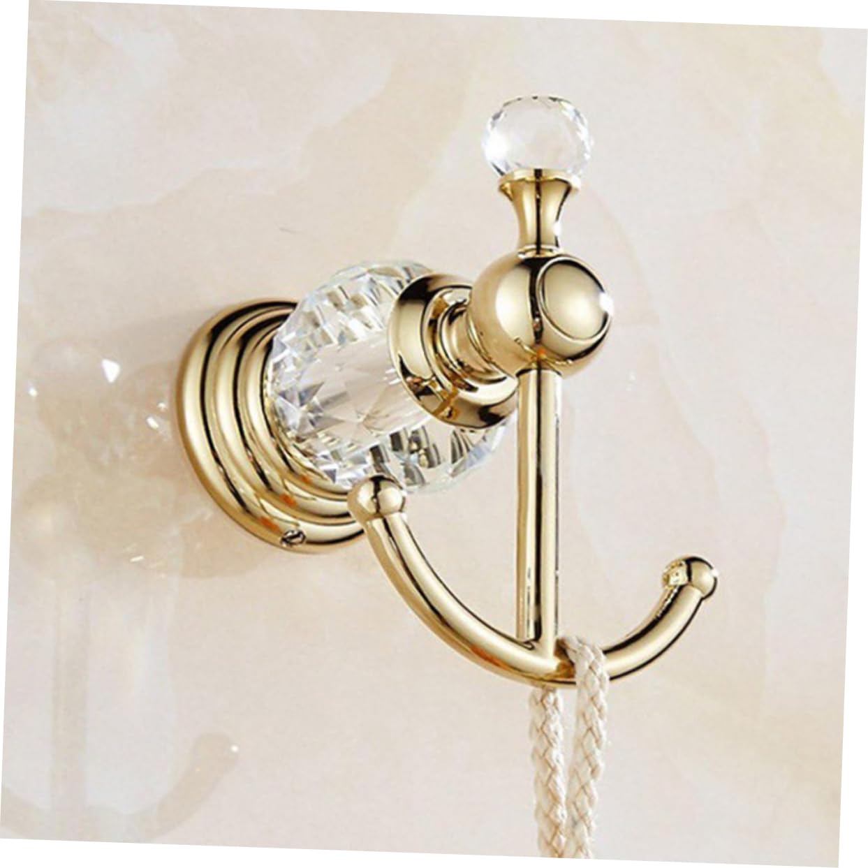 WOONEKY Gancho De Pared Para Toallas y Ropa Soporte Resistente De Inoxidable Para Baño y Cocina Accesorio Decorativo y Funcional Para Colgar Prendas y Toallas