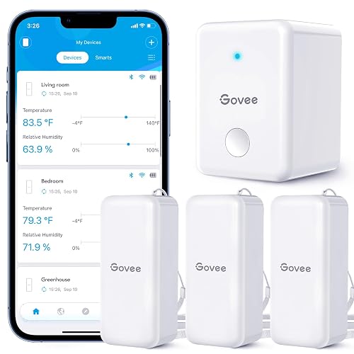 Govee Hygrometer Thermometer 3 Pack with Gateway