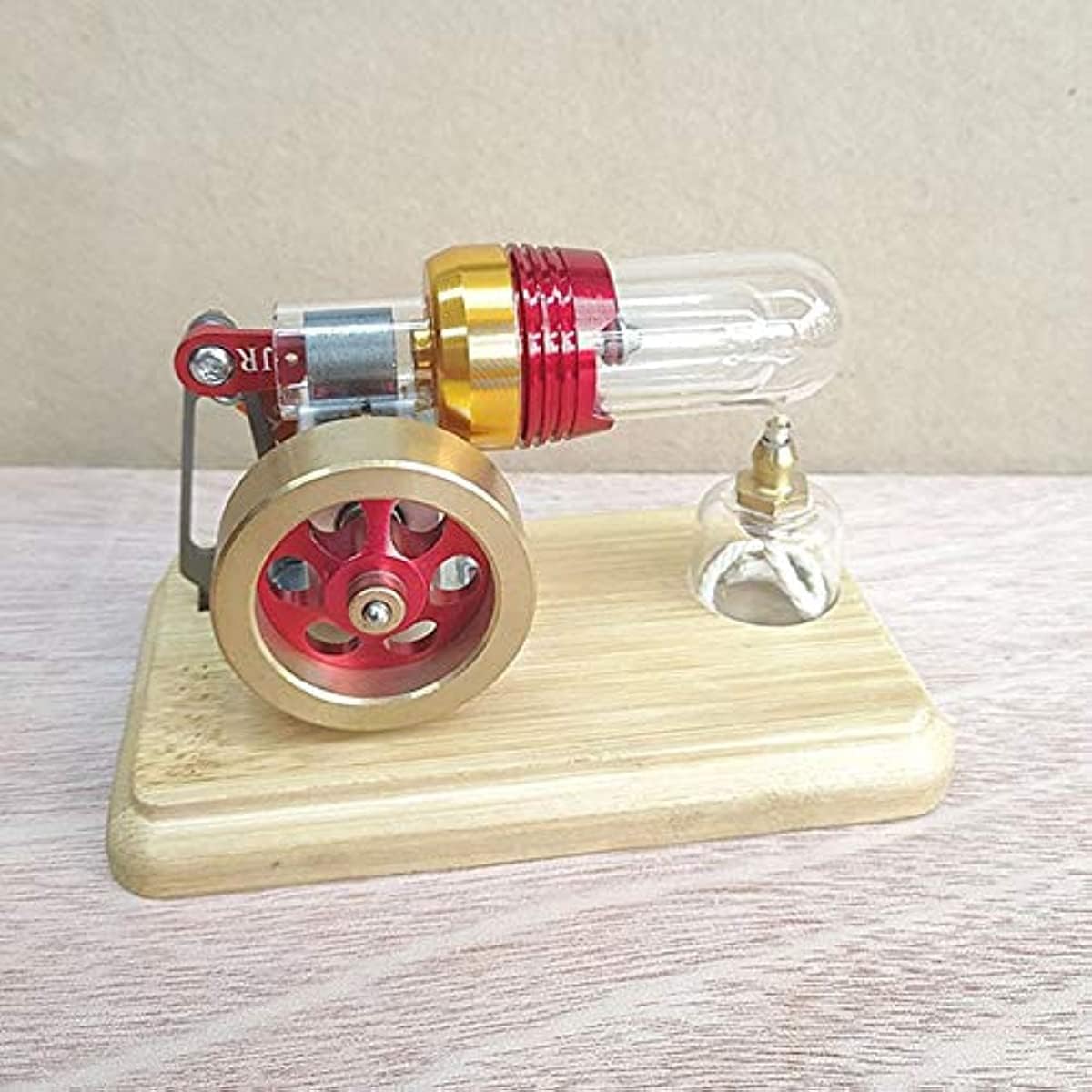 Stirling Modello di Motore a Vapore Scienza Fisica Insegnamento Stirling Decorazione Regalo di Compleanno, Esperimento Fisico