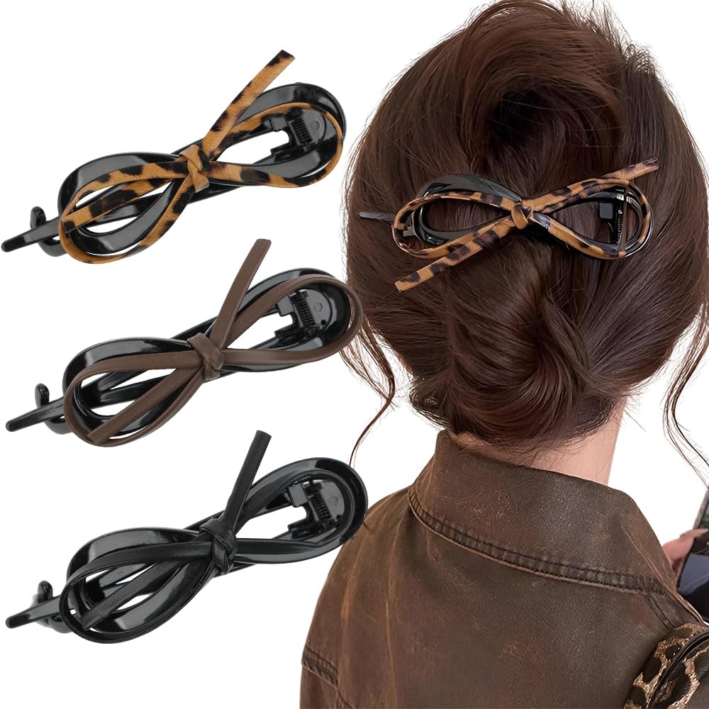 3 clip a banana per capelli sottili a banana, fermaglio per capelli a banana, fermaglio per capelli francese, da donna, a banana
