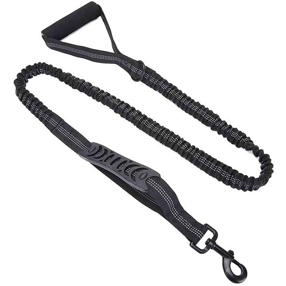 XIANGFAGS Correa Perro Elástica Perro Bungee Correo del Plomo de Alta Resistencia Mango ergonómico Acolchado Correa Reflectante del Animal doméstico for los Perros Formación Mediana Grande