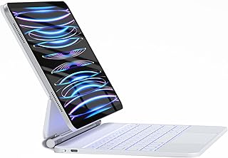 HOU Slim Keyboard Case for iPad Pro 11 Inch (4th/3rd/2nd/1st) Gen 2022,iPad Air 5th&4th Generation Case with Keyboard,Magic-Stand Keyboard Case for iPad Pro 11 inch 2022,Multi-Touch Trackpad,Magnetic
