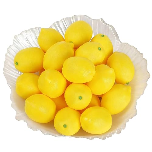 Notakia 25 Artificial Lemons Artificial Fruits Fake Lemons Lifelike Lemonade