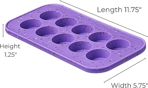 Miniatura 3 de Souper Cubes Bandeja de silicona para congelador de masa de galletas, perfecta para congelar y almacenar galletas, mini chocolates, mini bocados de
