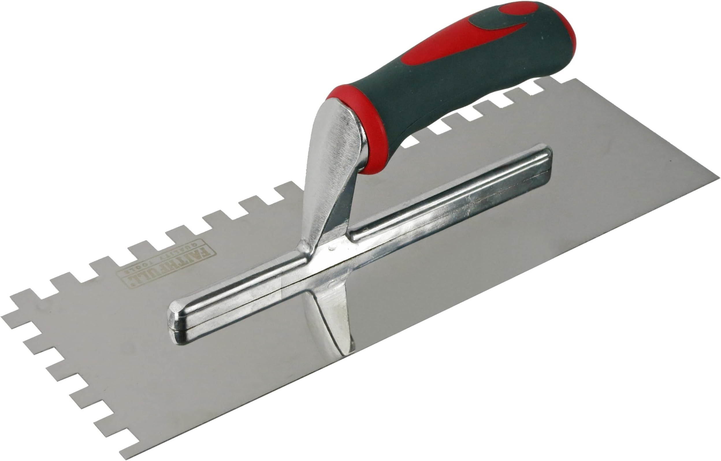 SGTNOT10S Soft Grip Notched Trowel Stainless Steel 13 x 4 1/2-inch