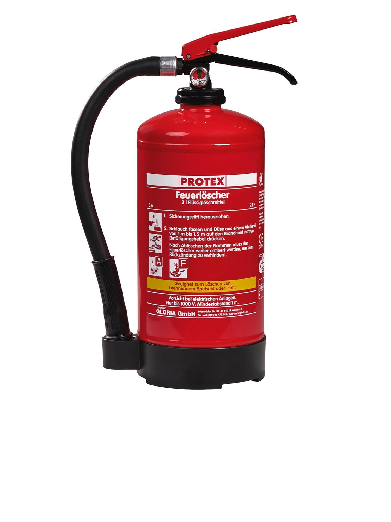 Fettbrand-Feuerlöscher 3L FDA 3 fluorfrei inkl. Halterung u. Plakette