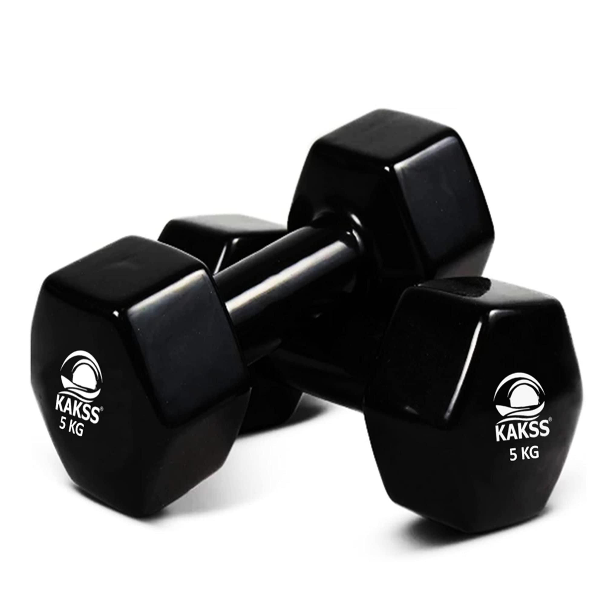 Kakss Cast Iron Vinyl Dumbbells - 1.5KG Pair -32 Kakss Cast Iron Vinyl Dumbbells - 1.5KG Pair -32