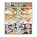 JesPlay Dinosaur Glass Window and Wall Puffy Stickers for Kids (by Incredible Gel and Window Clings) - Large and Small Reusable Dino Jurassic World Puffy Clings for Home, Airplane, Classroom, Nursery