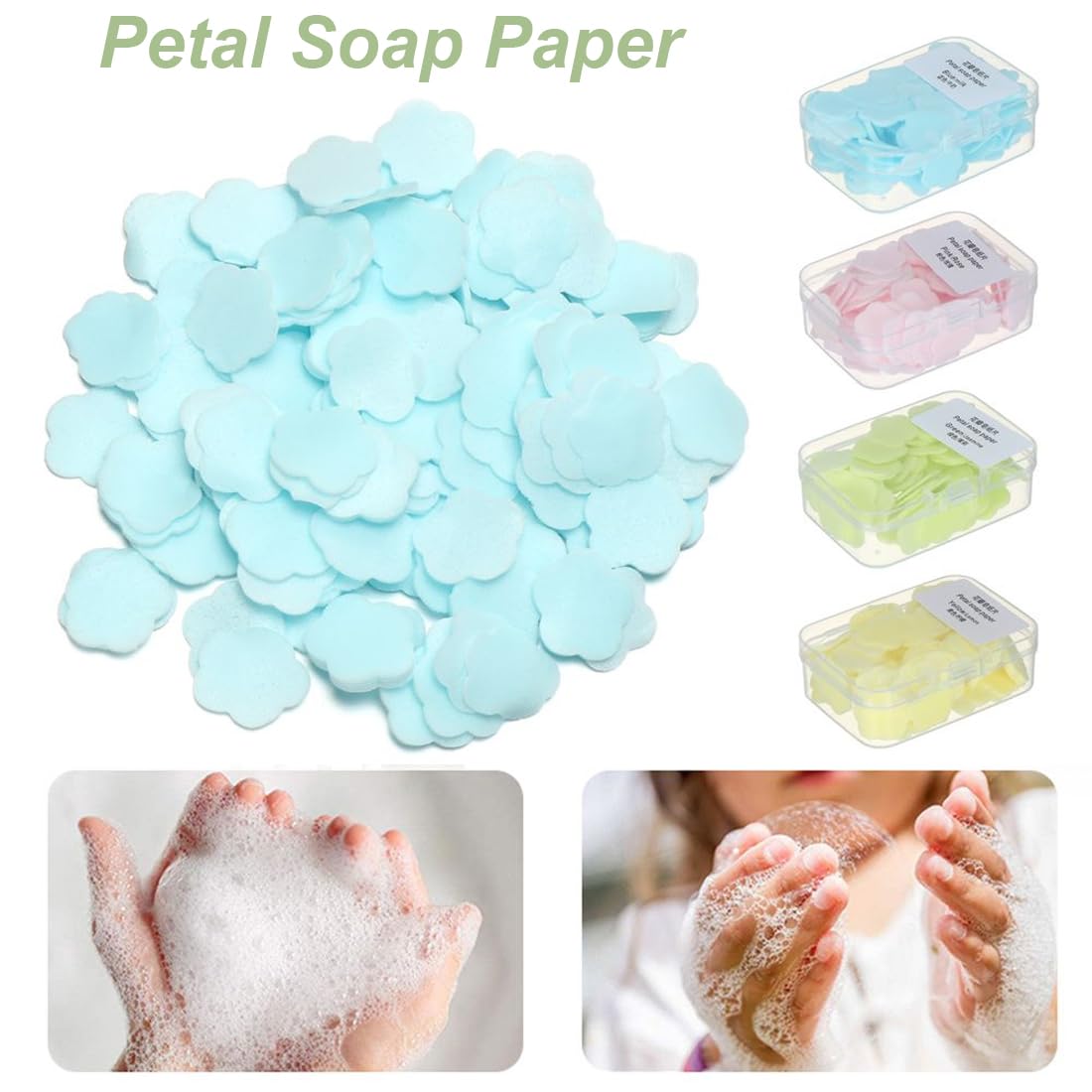 6 Scatole Di Fogli Sapone Portatili - Ideali Per Viaggio, Campeggio E Outdoor - 50 Fogli Per Scatola - Foto 2