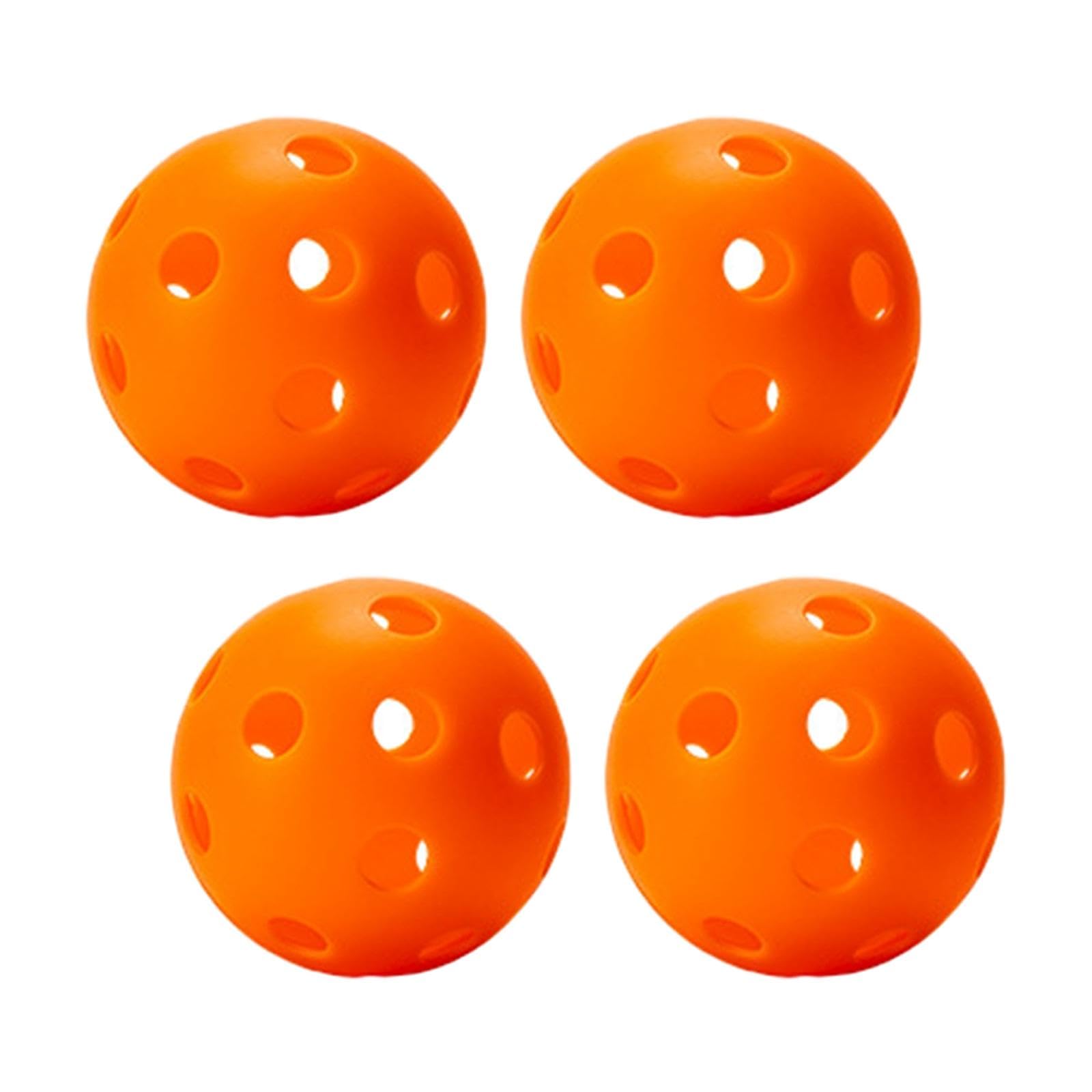 Enakshi® Indoor Pickleball Balls 26 Holes Hard Hollow Ball for Pickleball Accessories Orange 4pcs-image-27