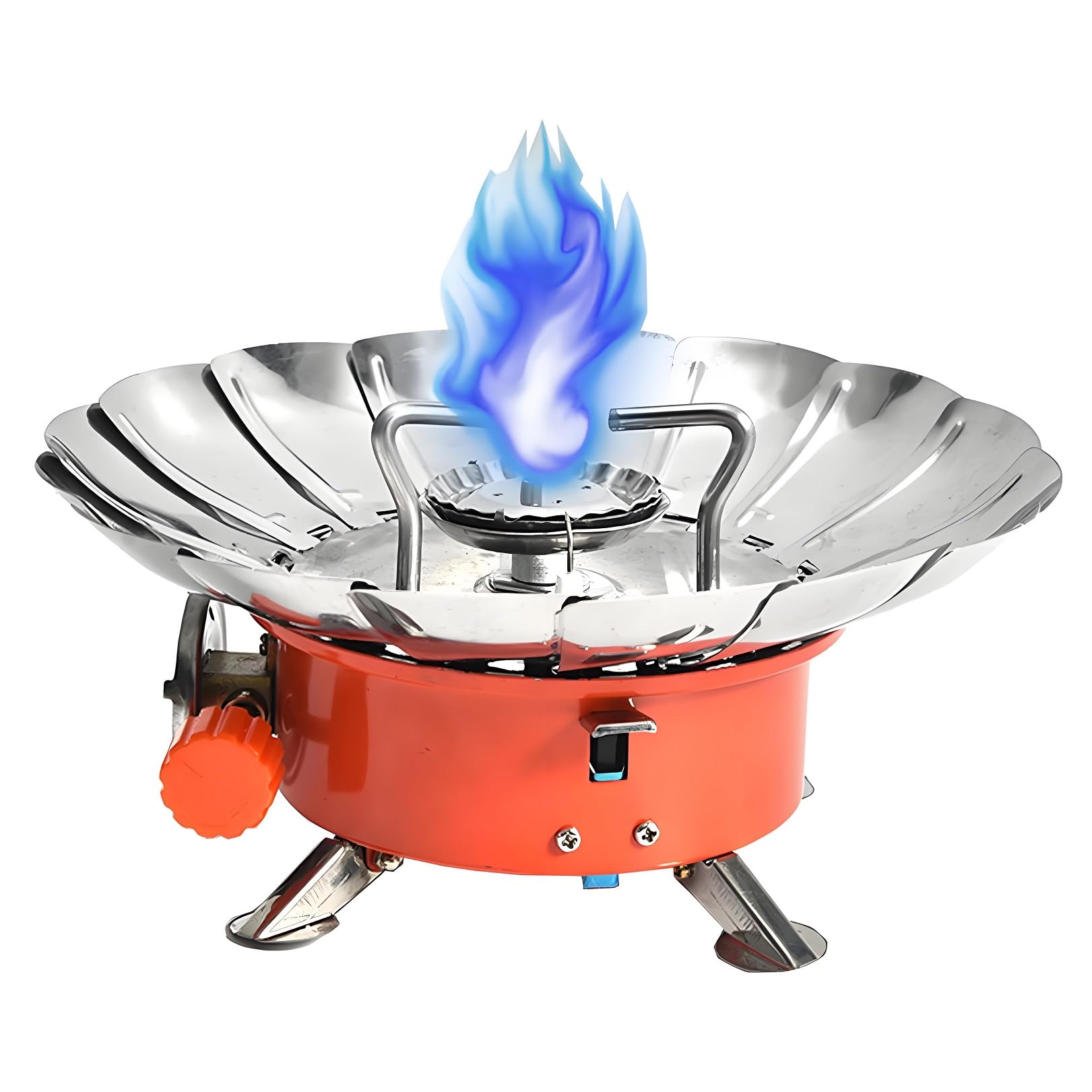 Réchaud De Camping Pliable UPKOCH En Acier Inoxydable - Brûleur Portable Pour Randonnée Et Pique-nique