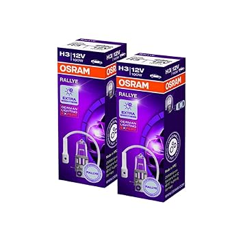 Osram H3 Rallye 62201RL Car Fog Light Bulb (12V, 100W, 2 Bulbs)
