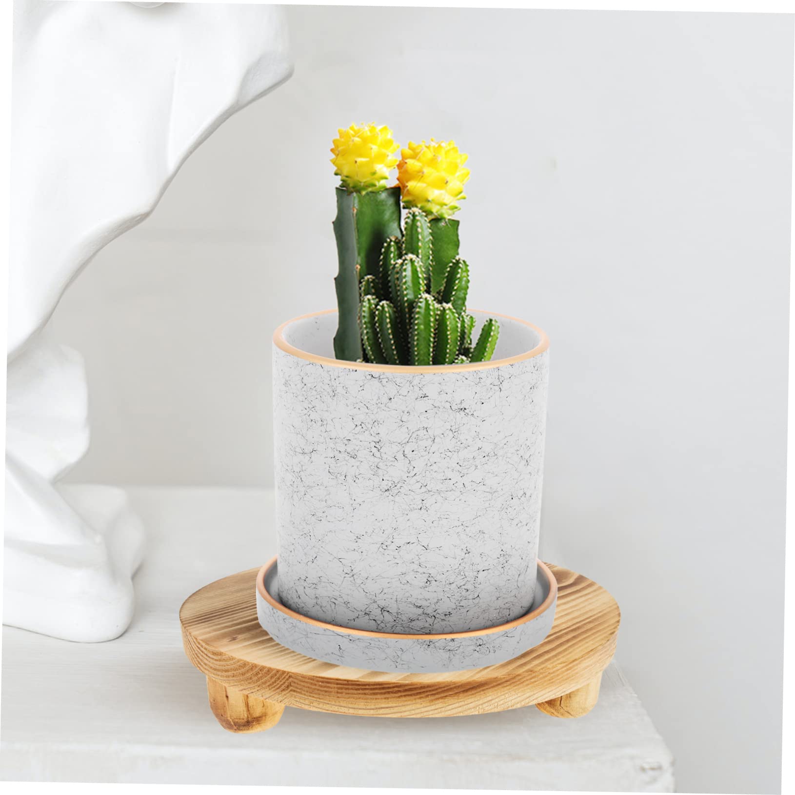 Estante para Macetas de Madera para Interior y Jardín, Soporta Plantas