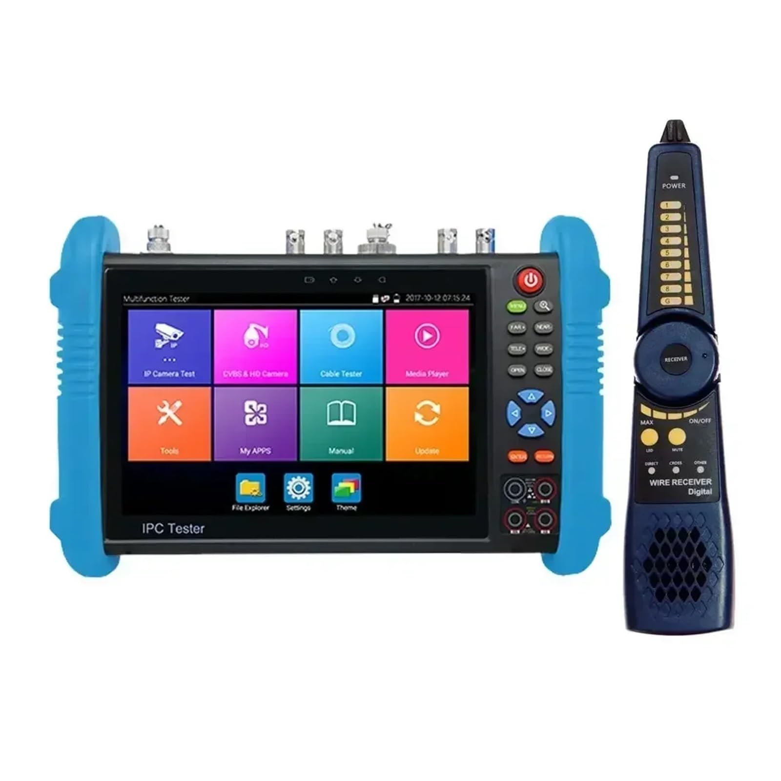 Testeur de vidéosurveillance, IPC9800 IPC Moniteur De Test Vidéosurveillance 8MP AHD TVI CVI Testeur Pro H.265 8K D'affichage Vidéo Caméra IP 7 Pouces