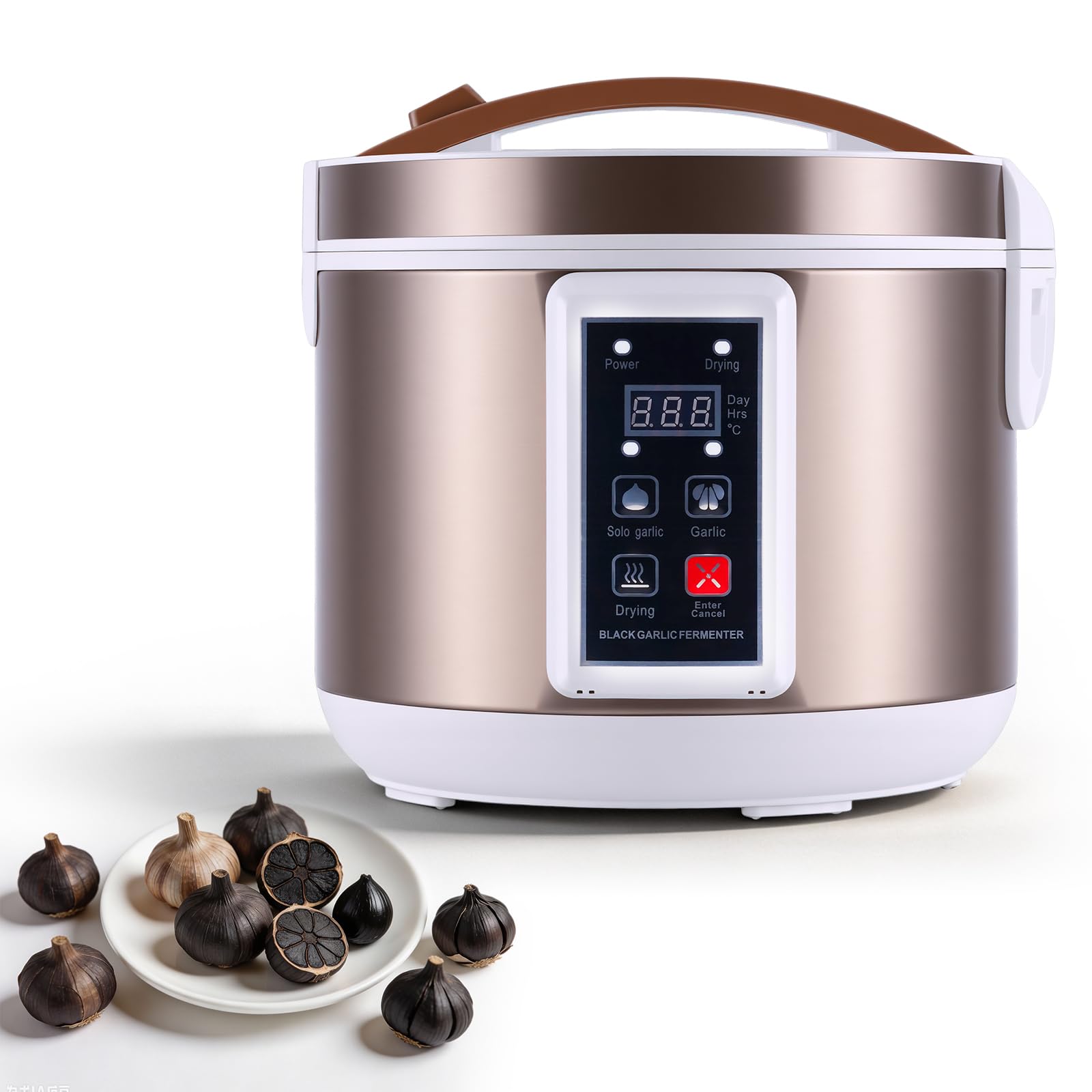 YUCHENGTECH Fermentatore Aglio Nero da 6L Produttore Automatico di Aglio Nero Fermentatore Intelligente per Aglio con Controllo del Tempo e della Temperatura/Controllo Indipendente Dell'essiccazione
